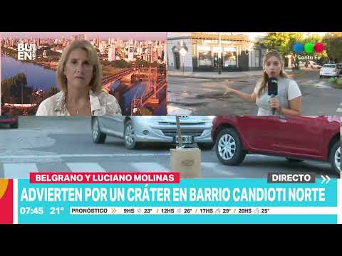Vecinos advierten por un "cráter" en barrio Candioti Norte