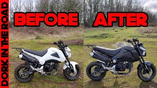 How to Remove a Vinyl Wrap From a Motorcycle: The Adventure Grom is Back in Black!