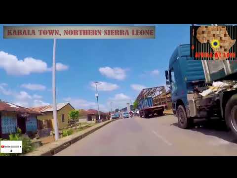 Welcome To Kabala Town Northern Sierra Leone, Driving Around the township of Kabala Sierra Leone.