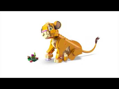 thumbnail video image 2 of Set LEGO Disney Animation El Rey León: Simba Cachorro 43243, 2 of 5