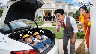 Gemelos de limpiadora durmieron en maletero del CEO—¡Él descubrió q eran sus hijos&os llevó a casa!