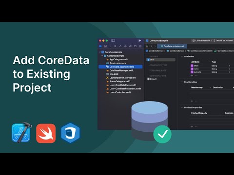 Swift: Add CoreData to Existing Project