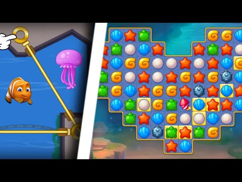 Fishdom: Gameplay Walkthrough Part 1 - Level 1-10 Completed (iOS, Android)