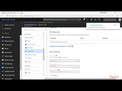 Learn Azure Storage SDK Integrating Azure Storage Account with Azure CDN|packtpub com