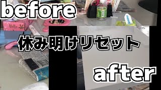 【ルーティン】休み明けキッチンリセット【お片づけ】