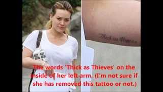 Hilary Duff&#39;s 8 Tattoos (In Pictures)