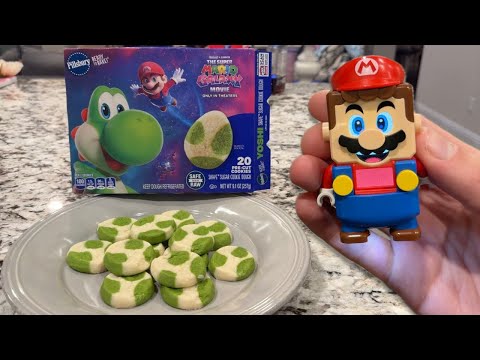 Making Super Mario Yoshi Egg Cookies With LEGO Mario!