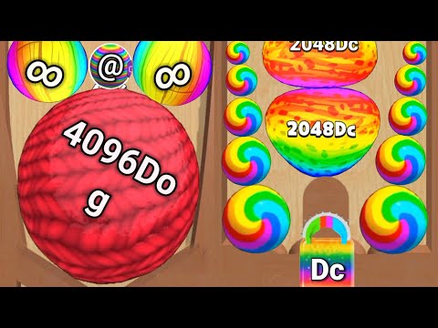 Satisfying Mobile Game / Blob Merge 3d - 2048 blob ball 334455 Level Up Gameplay Android, iOS part 5