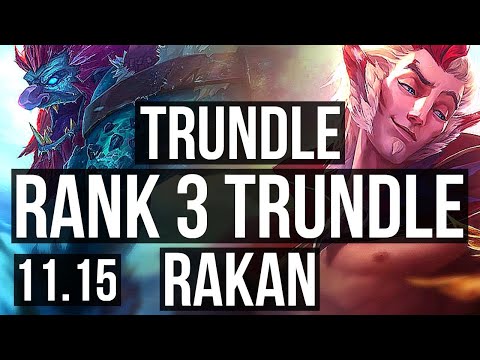 TRUNDLE & Aphelios vs RAKAN & Irelia (SUPPORT) | Rank 3 Trundle, 10/2/12 | KR Challenger | v11.15