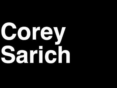 How to Pronounce Corey Sarich Calgary Flames NHL Hockey Player Runforthecube