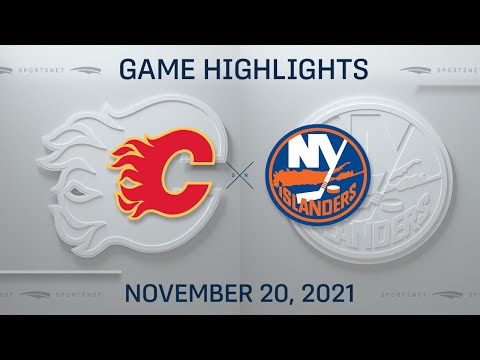 NHL Highlights |  Flames vs. Islanders - Nov 20, 2021