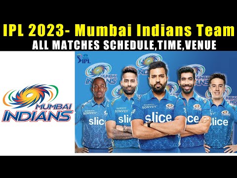 TATA IPL 2023 - MUMBAI INDIANS TEAM ALL 14  MATCHES SCHEDULE, TIME & VENUE / #Cricket World