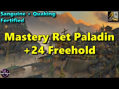 Mastery Retribution Paladin 24 Freehold! 1 Million DPS Opener?!