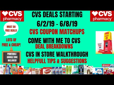 FREE & CHEAP CVS DEALS STARTING 6/2/19~CVS IN STORE WALKTHROUGH COUPON MATCHUPS~COME WITH ME WOW 😯 Video