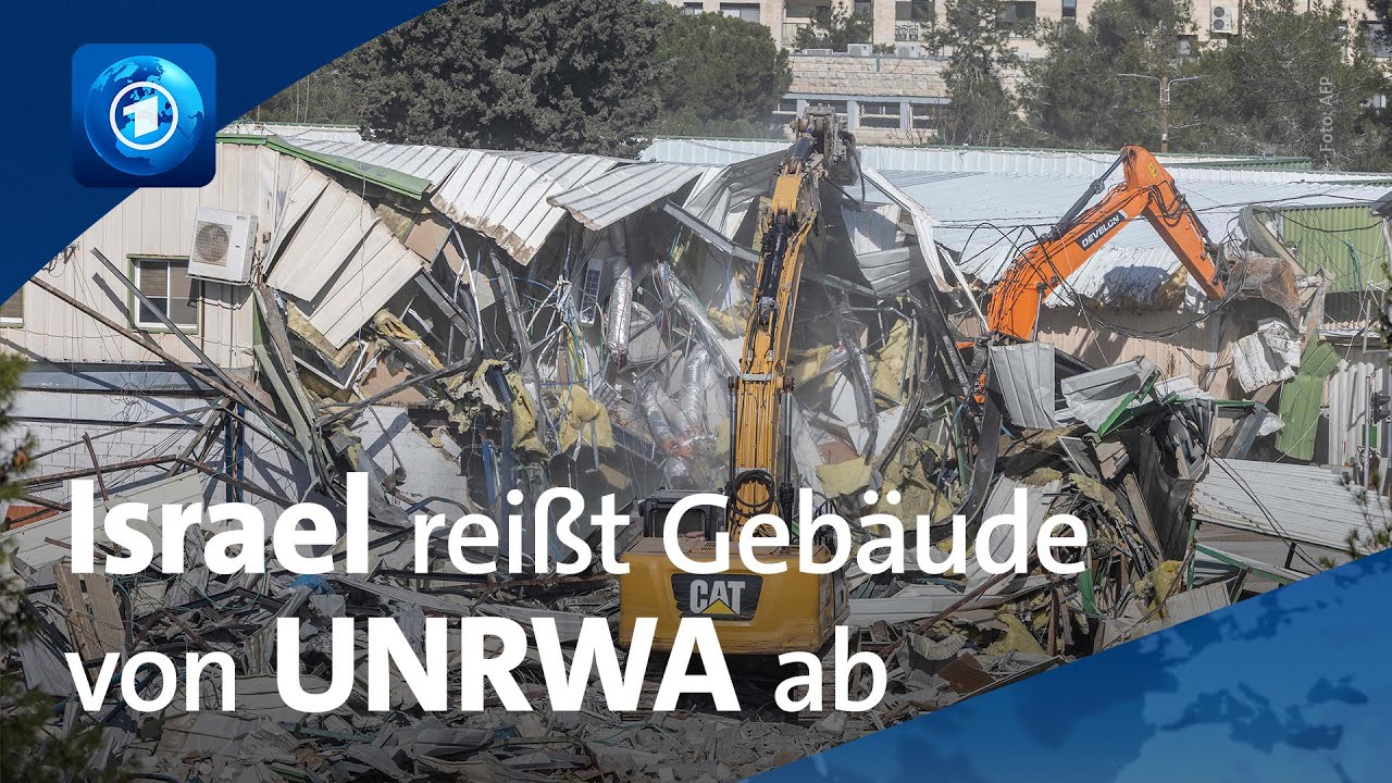 Einsatz in Ost-Jerusalem: Israelische Einsatzkräfte reißen UNRWA-Zentrale ab