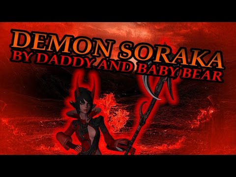 Demon Soraka - Skin Spotlight - Custom Skin LOL [S7]