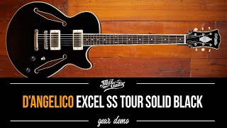 Video thumbnail for D'Angelico Excel SS Tour Solid Black - Gear Demo by Max Guitar B.V.
