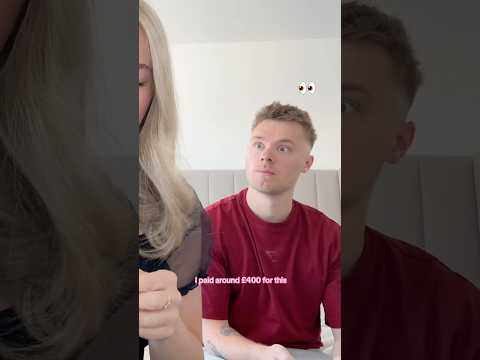 Telling my fiancé I paid £400 for makeup #couple #prank