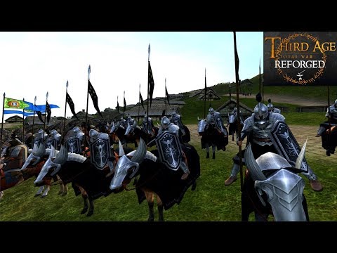 THE ELVES AND THE DUNEDAIN DEFEND EDORAS (Siege Battle) - Third Age: Total War (Reforged)
