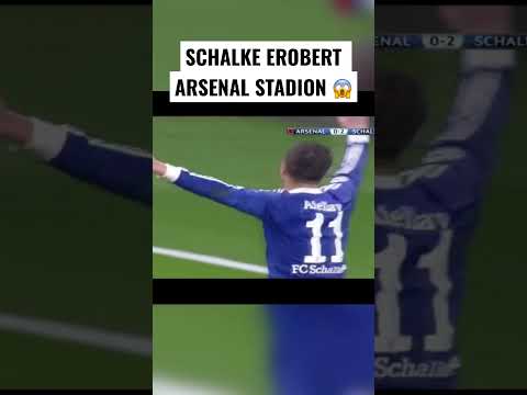 Als Schalke das Arsenal Stadion eingenommen hat 😱 #schalke #arsenal #championsleague #viral