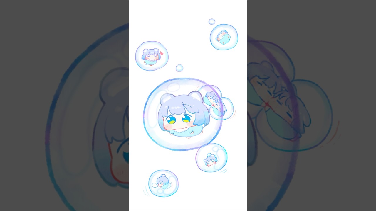 しゃぼん玉のぷーちゃん　#かわいい #spine #anime