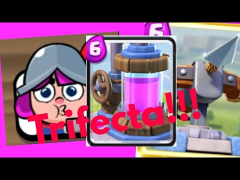 X-Bow Pump Deck Trophy Push Gameplay (6100+) - Clash Royale