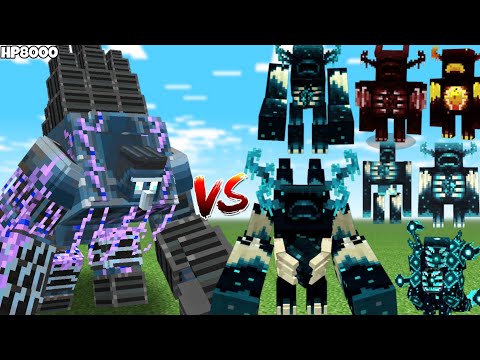 MUTANT IRON GOLEM COLOSSUS vs ALL WARDEN!