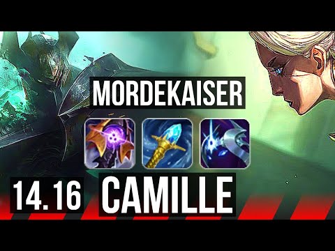 MORDEKAISER vs CAMILLE (TOP) | Rank 8 Morde, Dominating | EUW Challenger | 14.16
