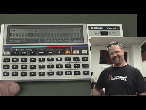 EEVblog #1102 - Casio FX730P 1980's BASIC Scientific Computer