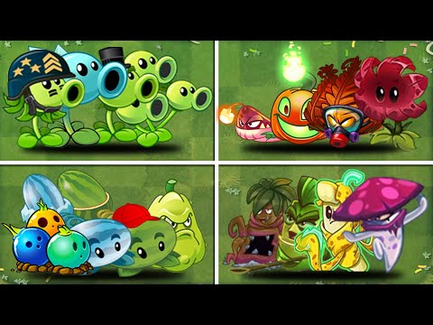 Team Plant [Mega + Snowpea] & 10 Team Max Level Vs Team Zombie Level 10 - Who Will Win？- PvZ 2