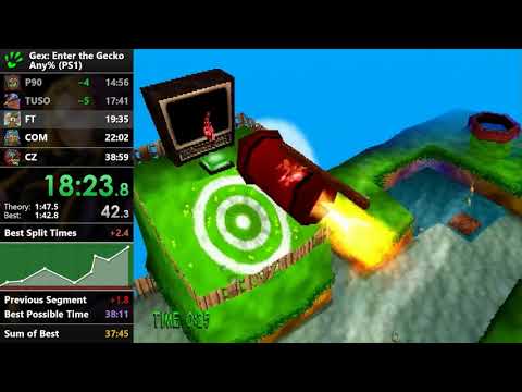 Gex: Enter the Gecko - Any% Speedrun - 38:45
