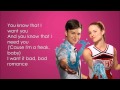 Glee - Bad Romance (Lyrics)