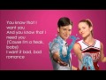 Glee - Bad Romance (Lyrics) 