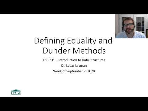 Python Classes Defining Equality And Dunder Methods