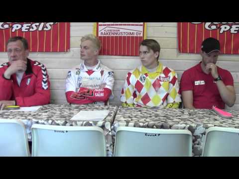 1.8.2015 Ylivieskan Kuula - Pöytyän Urheilijat, lehdistötilaisuus