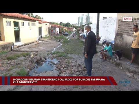 Moradores relatam transtornos causados por buracos em rua na Vila Bandeirantes 28 03 2022