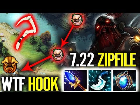 ZIPFILE Pudge - 100% Brain Hack HOOK | Legendary Pudge Player 7.22 Dota 2