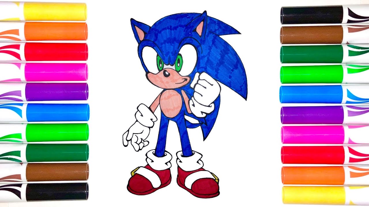 Sonic The Hedgehog Coloring / Sonic Coloring Pages with Markers