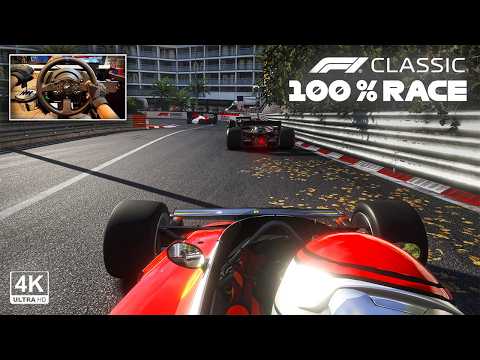Niki Lauda's Ferrari 312 T2 -1976 Monaco GP 100% Race | F1 Classic H-Shifter+Steering Wheel Gameplay