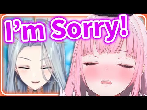 Calli already being Embarrassed on her First Collab with AmaLee 【HololiveEN】