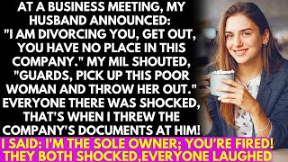 At the meeting, My husband declared, "I'm divorcing you." My MIL yelled, "Guards, kick him out!"