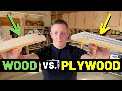 WOOD VS. PLYWOOD--What's The Difference?! Which Is Better? (Plywood/Dimensional Lumber--Comparison)