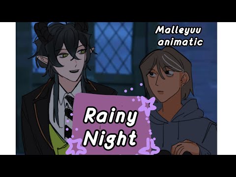 [ twst ] Rainy Night ( Malleus x Yuu, twisted wonderland ) animatic twst, malleyuu
