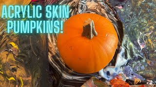 How to Wrap a Pumpkin with Acrylic Skins 🎃Fall, Halloween, Thanksgiving Craft