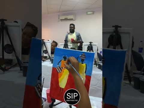 A Sip and Paint .NG Experience session in Lagos, Nigeria