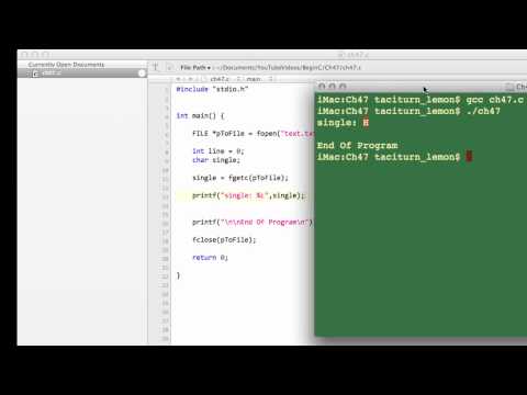 Beginning C Programming - Part 47 - Read Text From A File By Character