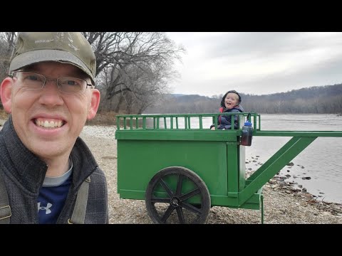Winter Camping in DIY Micro Camper Handcart