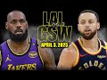 Los Angeles Lakers Vs Golden State Warriors Full Game Highlights April 3 2025 NBA Regular Season