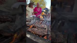 Bring your own STEAKS! Epic cowboy bar in bandera Texas! We had ribeyes over the fire and a party!