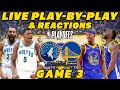 Minnesota Timberwolves Vs Golden State Warriors Game 3 Live Play By Play Reactions